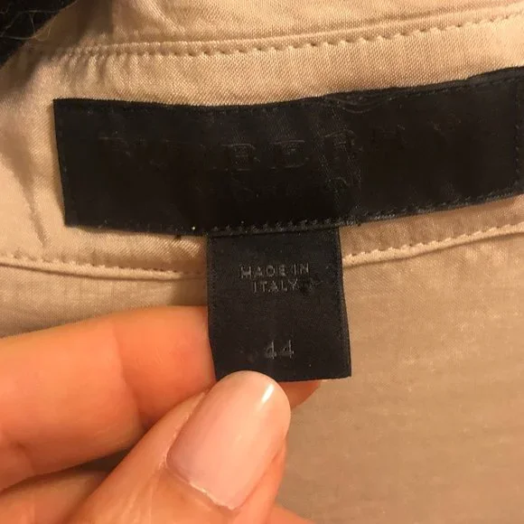 Beautiful 100% Silk Burberry Twist Blouse 8 - Picture 5 of 11